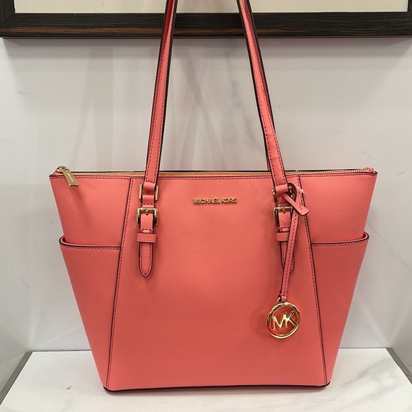 MICHAEL KORS Charlotte Large Leather Top-Zip Tote
Tea Rose - Picture 8 of 16